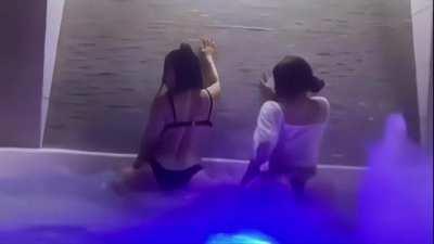 Shaking her huge ass