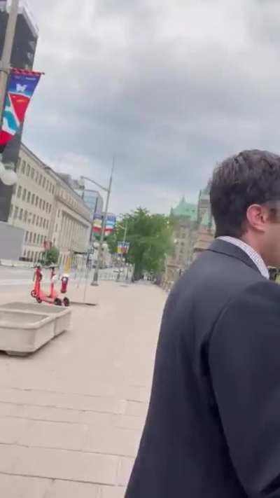 Candian politician who tried to put the Heroic ⭐️IRGC⭐️ on a terrorist list is confronted by a concerned citizen.