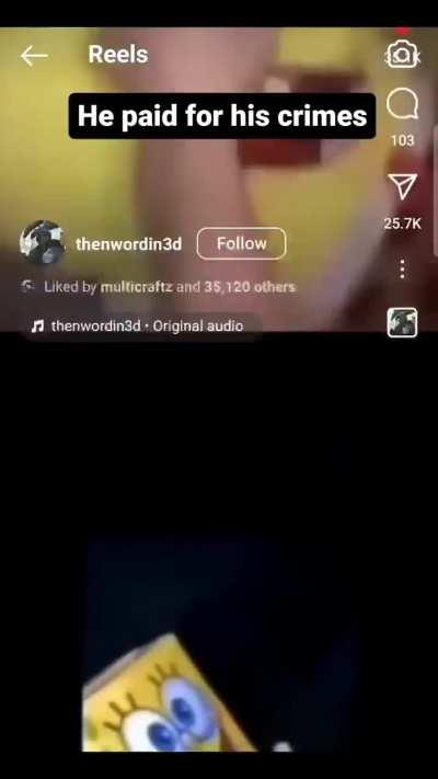 He paid for his crimes