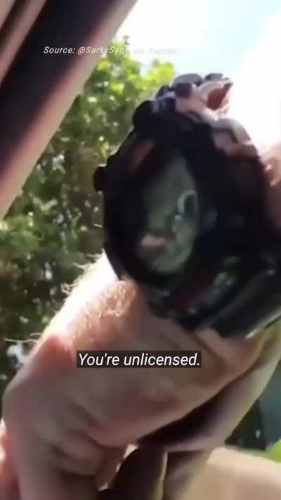 Sovereign citizen arrested after refusing to cooperate with police