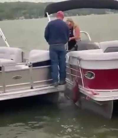 WCGW PROPOSING ON A BOAT