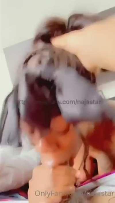 Blowjob Cum Cum In Mouth Ebony Ebony Couple Facial POV Sloppy Sucking Porn GIF by bestofnecks