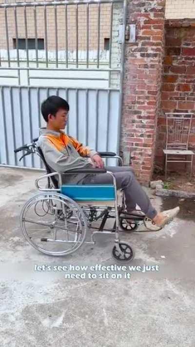 Thanks, I hate this wheelchair