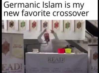 Me mein gott power - he will riech (My man got power - he will rise)