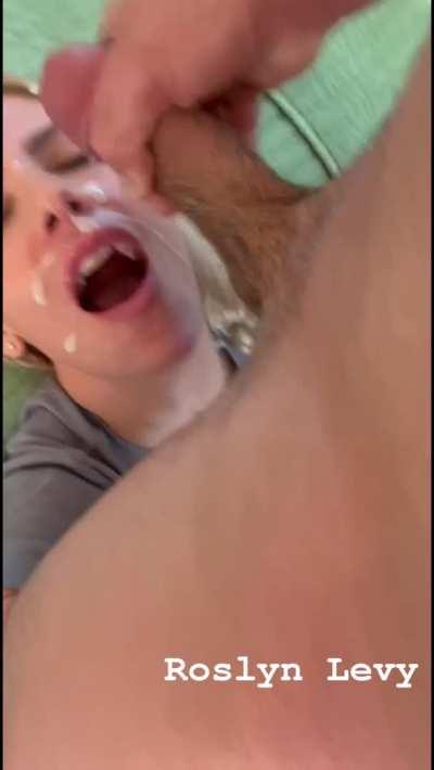 After he finished on my face, he really went for round 2. Who wants to be round 3?