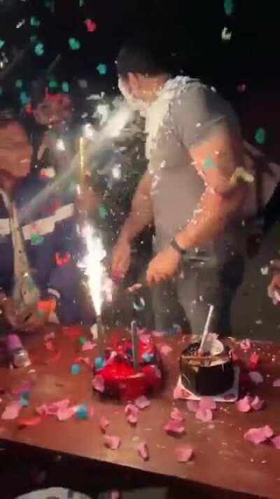 What could go wrong with little birthday sparkles?