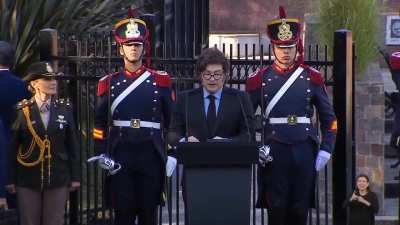 Discurso completo de Javier Milei en el homenaje a los héroes de Malvinas. En Plaza San Martin.