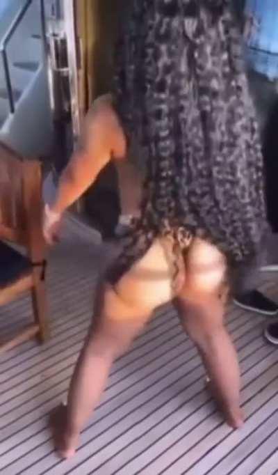 All that booty and she got a son she a wh0re