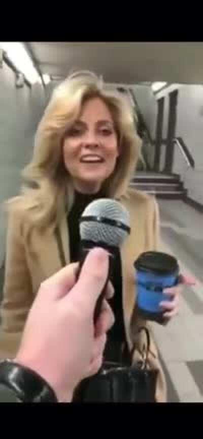 Asking random people on the subway to finish song lyrics