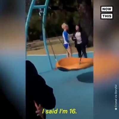 Karen casually committing a felony