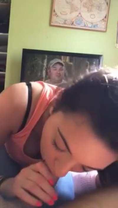 Cute girl, adorable smile, great bj