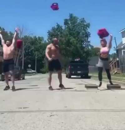 I hope they work out their necks.