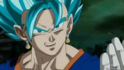 since everybody  and they momma know vegito coming for the ultra for  5 anniversary let's take a look back at his fight against merged zamasu. 