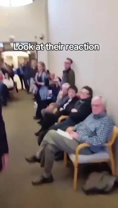 Man gets harassed for supporting human rights.