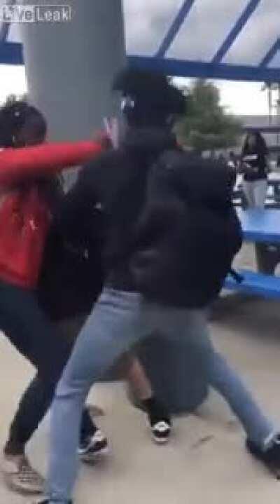 School fight turns into a brawl