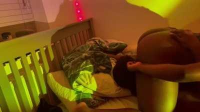 He should know by now that struggling only makes me squirt more 🤭