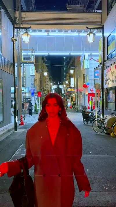 Dua in streets of Tokyo | TikTok December 2023