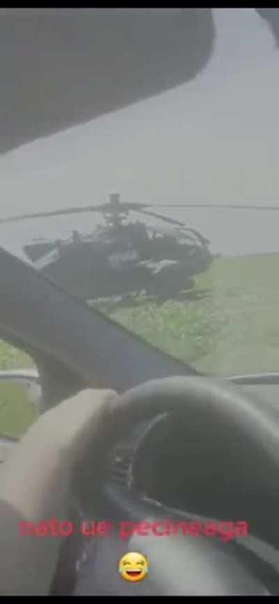 Least generous Romanians offer gasoline to NATO (prolly w*stoid 🤢) stranded helicopter 🤝🎖🪖