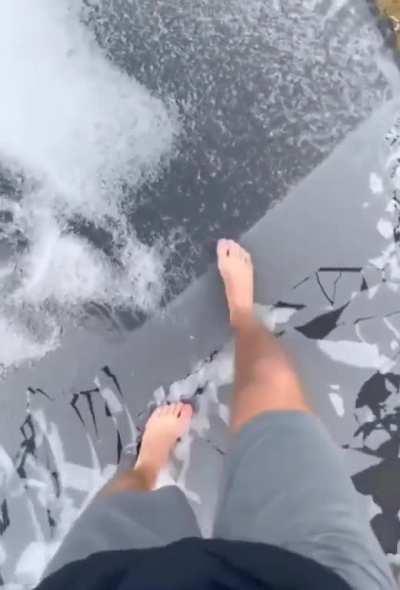 For the boys (Ice Trampoline)