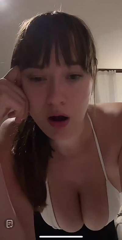 Dangling hanger tits