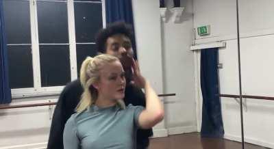 Talk About Love rehearsals