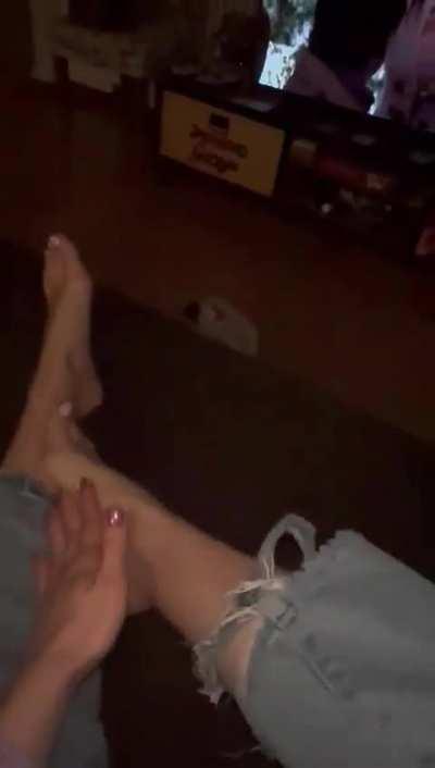 Want to spend the night watching while I rub them?