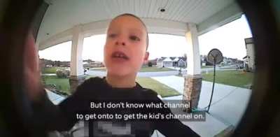 Baby Gracie Calls His Dad Using Doorbell Security Camera Because He Needs Help to Turn on Kid’s Channel