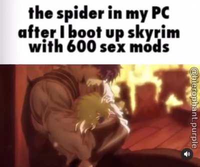 Spider had no chance