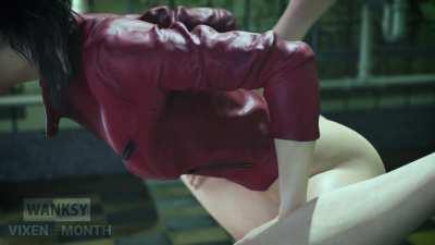 Claire riding (Wanksy)