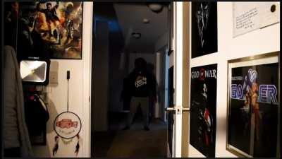 You wake up at 3am and see this at the end of your room. What you doing?