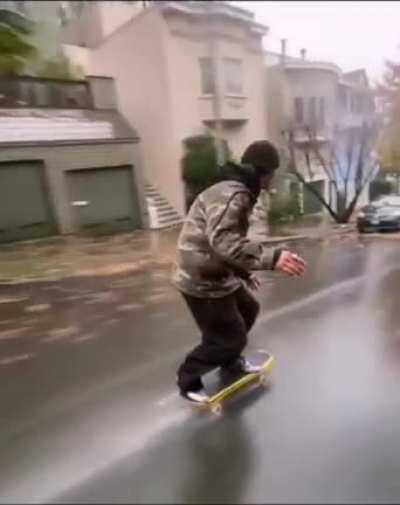 He did it, while filming?!