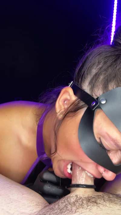 Biting my way to the bottom 😈