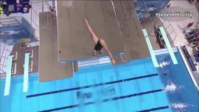 A backside view of Ingrid Oliveira & Giovanna Pedroso - Brazilian Diver Duo