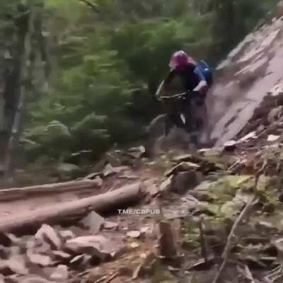 Mountain biking is fun
