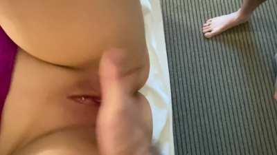 (OC) hard fucking and fingering leads to squirting - from our fan gangbang (redgifs for sound)