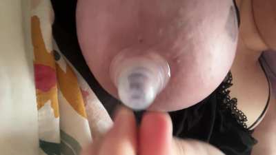 Here&rsquo;s me taking off my nipple sucker today