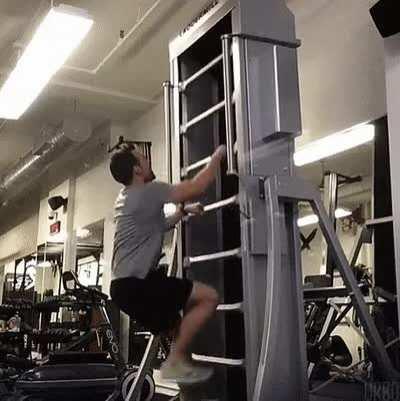 Actual image of person climbing the corporate ladder