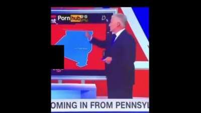 Porn notification during news