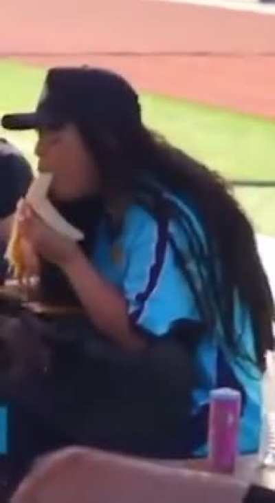 Mari showing her talent