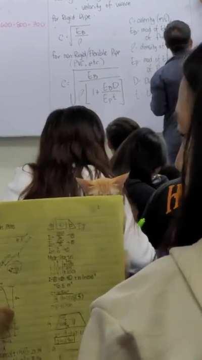 He refused to listen in our class 😹