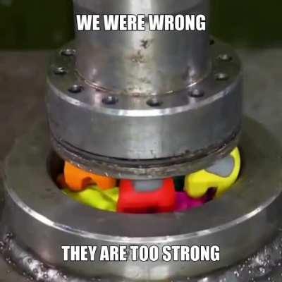 Hydraulic Press vs The Imposter