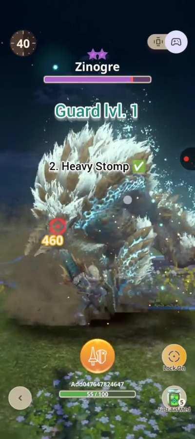Lance Guard Skill Tesing vs. Zinogre