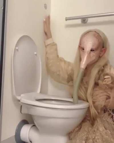 Guess it’s colder from the toilet?