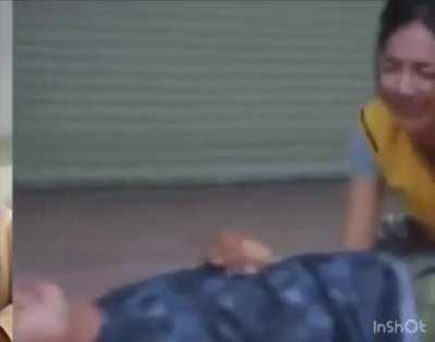 Acting dead ain't easy!