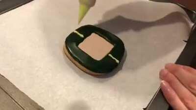 My mom made this Pewdiepie intro with cookies!