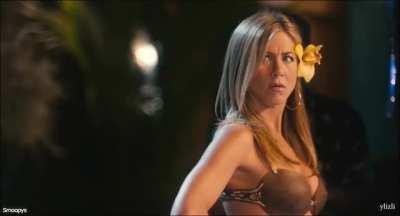 Jennifer Aniston in a coconut bra