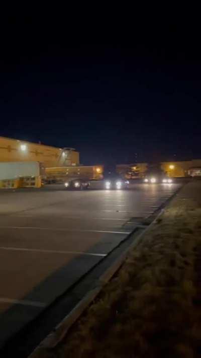 WCGW if we race in a short parking lot with a ditch at the end?