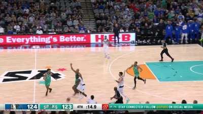 [Highlight] The Spurs get the steal down 1 point with 10s left in the 4Q but Sochan misses the layup in transition