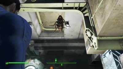 Having completed his mission on earth, the radroach ascends to his heavenly reward