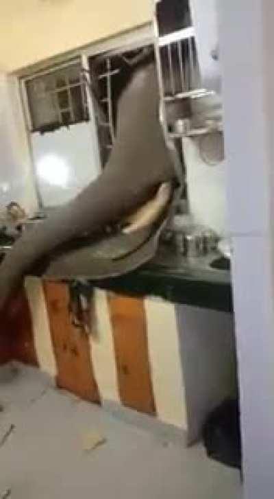 Close call with an elephant